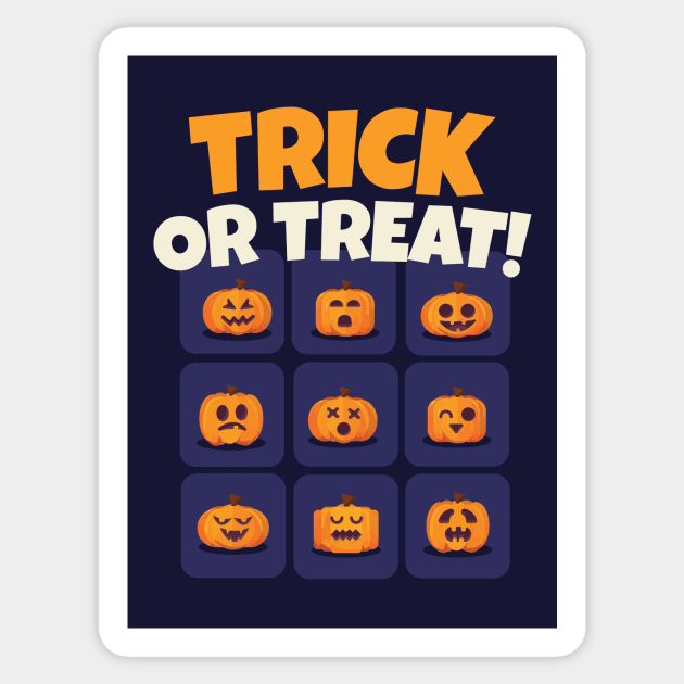 Trick Or Treat - Pumpkin Mines Sticker by Acid_rain